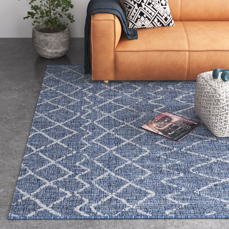 Navy outdoor deals rug